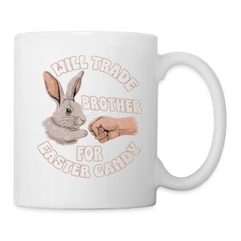 Échangera son frère contre des bonbons de Pâques - Mug blanc - blanc - Droite
