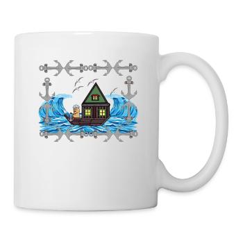 Maritime Peanut Sailor Ship Ships Ahoy Moin - Mug - white - Right
