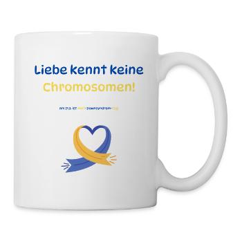 Liebe kennt keine Chromosomen - Tasse - Weiß - Rechts