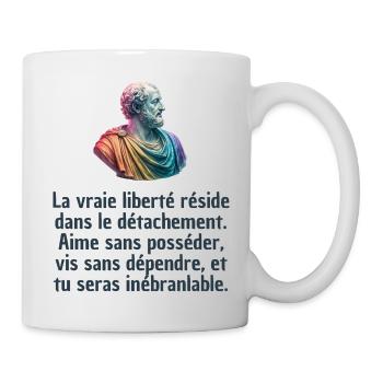 T-shirts Stoïcisme : L'inspiration à portée de soi - Mug blanc - blanc - Droite