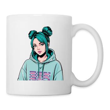 Anime Woman - Mug - white - Right