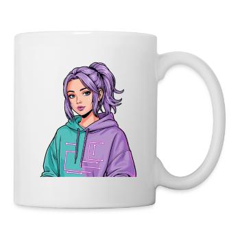 Anime Woman - Mug - white - Right