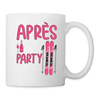 Équipe de fête après ski - Mug blanc - blanc - Droite