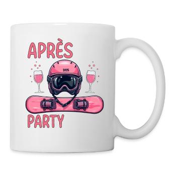 Équipe de fête après ski - Mug blanc - blanc - Droite