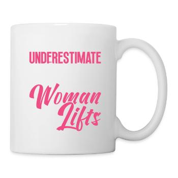 Femme forte Poids Haltérophilie Fitness Puissance - Mug blanc - blanc - Droite
