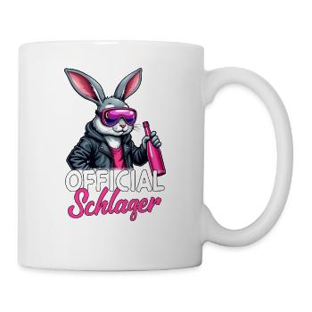 Équipe officielle de la fête Schlager - Mug blanc - blanc - Droite