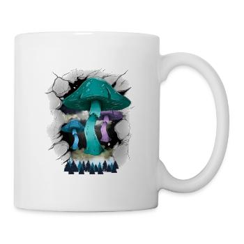 Mystical Mushrooms Mushroom Forest Dwellers Nature - Mug - white - Right