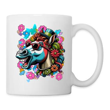 Printemps Eté Cheval Chevaux Cavalier Enfants - Mug blanc - blanc - Droite