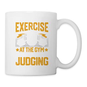 Lieblingsübung im Fitnessstudio Humor - Tasse - Weiß - Rechts