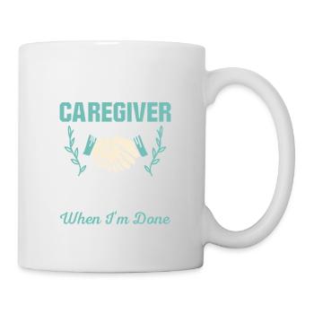 Je suis un aidant Je n’arrête pas de m’occuper des proches aidants - Mug blanc - blanc - Droite