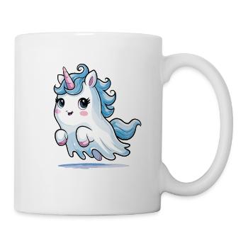 Ghost Unicorn Einhorn Geist Halloween Humor - Tasse - Weiß - Rechts