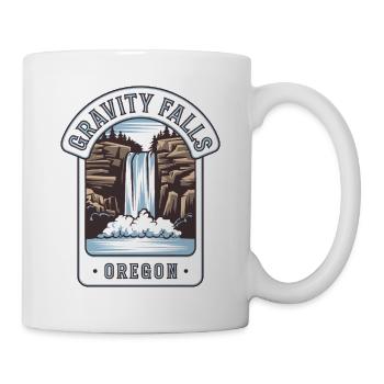 Gravity Falls Oregon für Oregon Urlauber - Tasse - Weiß - Rechts
