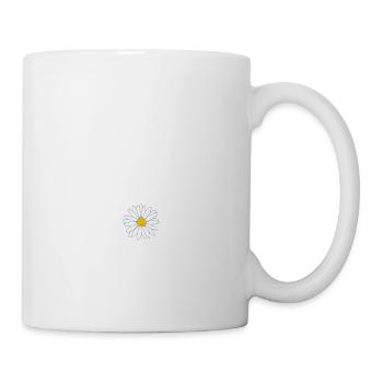 Be Kind Daisy Flower Inspirational Quote Be Kind - Mug - white - Right