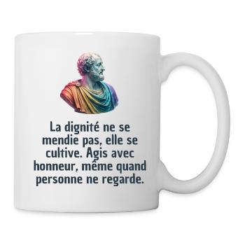 T-shirts Stoïcisme : L'inspiration à portée de soi - Mug blanc - blanc - Droite