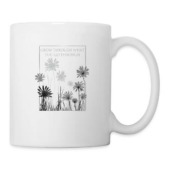 Inspirational Quote with Floral Inspirational - Mug - white - Right