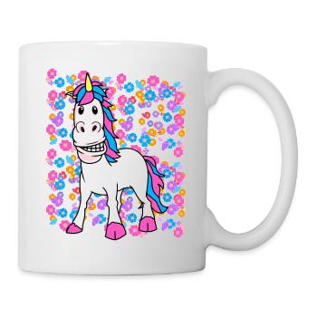 Spring Summer Unicorn Unicorns Kids Child - Mug - white - Right