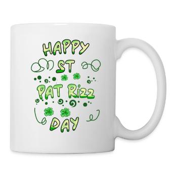 Happy St Pat Rizz Day Funny - Mug - white - Right