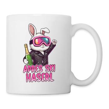 Lapin d’après-ski - Mug blanc - blanc - Droite