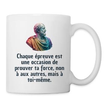 T-shirts Stoïcisme : L'inspiration à portée de soi - Mug blanc - blanc - Droite