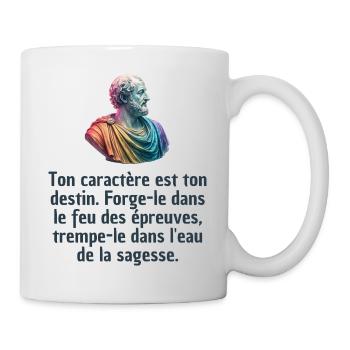 T-shirts Stoïcisme : L'inspiration à portée de soi - Mug blanc - blanc - Droite