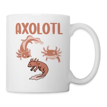 Axolotl Facts – Fun Amphibian Design - Mug - white - Right