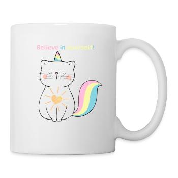 Believe in yourself - Tasse - Weiß - Rechts