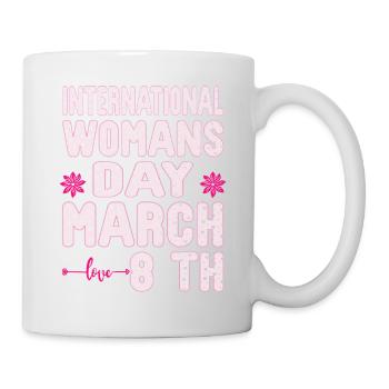 National Women's History Month 2025 Embrace Equity - Mug - white - Right