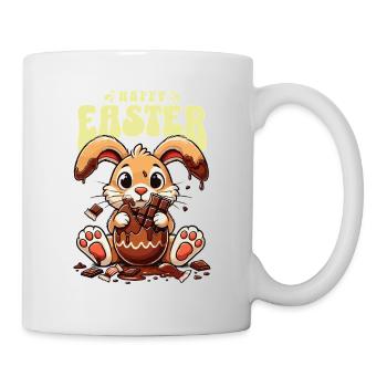 Osterhase Schokolade Genießen - Tasse - Weiß - Rechts