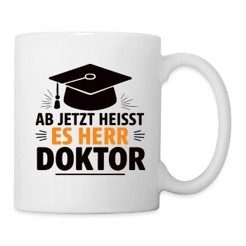Doktor Arzt Geschenk für Arzt Doktortitel - Tasse - Weiß - Rechts