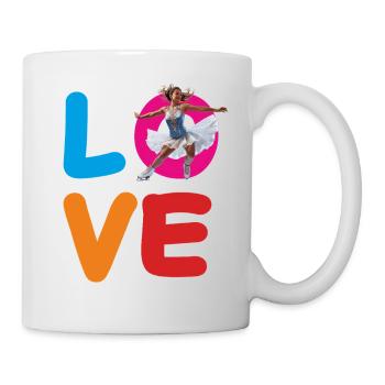 FIGURE SKATING LOVE - Mug - white - Right