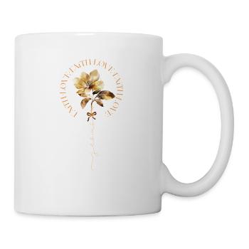 Glaube, Liebe, Foi Chrétienne Rétro, Amour, Rétro - Mug blanc - blanc - Droite