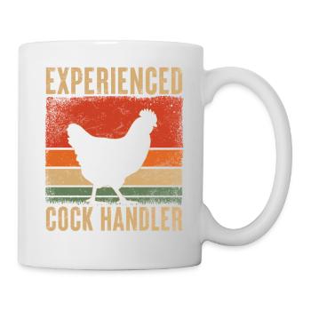 Poulet chuchoteur style rétro - Mug blanc - blanc - Droite