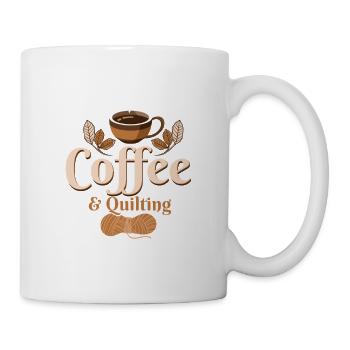 Coffee & Quilting Quilter Sewing - Mug - white - Right