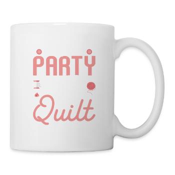 I Like To Party And By Party Quilting Quilter - Mug - white - Right
