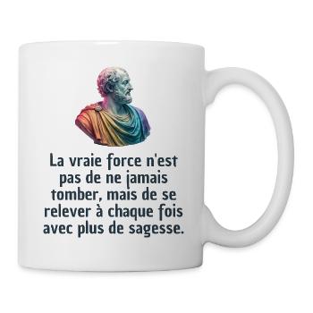 T-shirts Stoïcisme : L'inspiration à portée de soi - Mug blanc - blanc - Droite