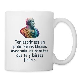 T-shirts Stoïcisme : L'inspiration à portée de soi - Mug blanc - blanc - Droite