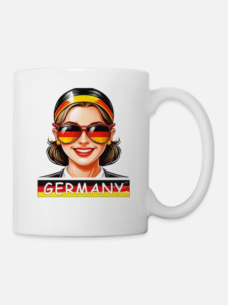 GERMANY FRAU - Tasse - Weiß