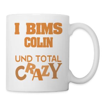 Colin als Vorname - Tasse - Weiß - Rechts