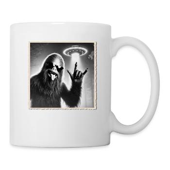 Rock, Rocker, Rock Musik, Heavy Metal, Rock Hand - Tasse - Weiß - Rechts