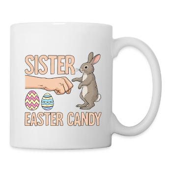 Échangera la sœur contre des bonbons de Pâques - Mug blanc - blanc - Droite