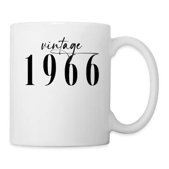 Millésime 1966 Anniversaire Minimaliste Elégant - Mug blanc - blanc - Droite