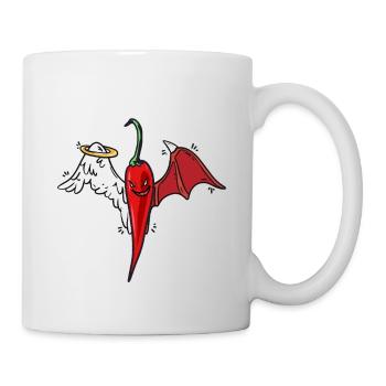 Chilly himmlisch scharf Pepperonie - Tasse - Weiß - Rechts