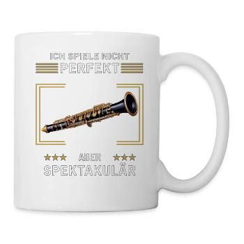 CLARINET I DON'T PLAY PERFECTLY - Mug - white - Right