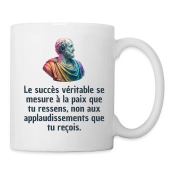 T-shirts Stoïcisme : L'inspiration à portée de soi - Mug blanc - blanc - Droite