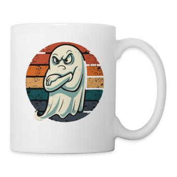 Grumpy Ghost Halloween motif for your fun - Mug - white - Right