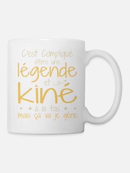 Une légende et Kiné - Mug blanc - blanc