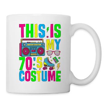 This Is My 70s Costume - Tasse - Weiß - Rechts