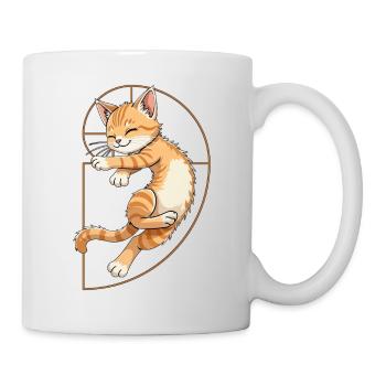 Fibonacci Katze - Tasse - Weiß - Rechts
