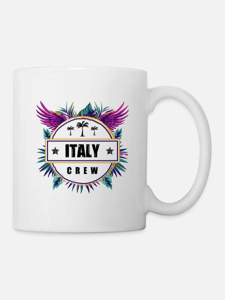 Italien Crew Tropisch - Tasse - Weiß