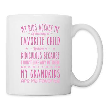 My Grandkids Are My Favorite Grandmother Grandma - Mug - white - Right